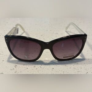 FLOWER by Drew Barrymore Womens Sunglasses, Holly - FLR1002 Black w/Hard Case